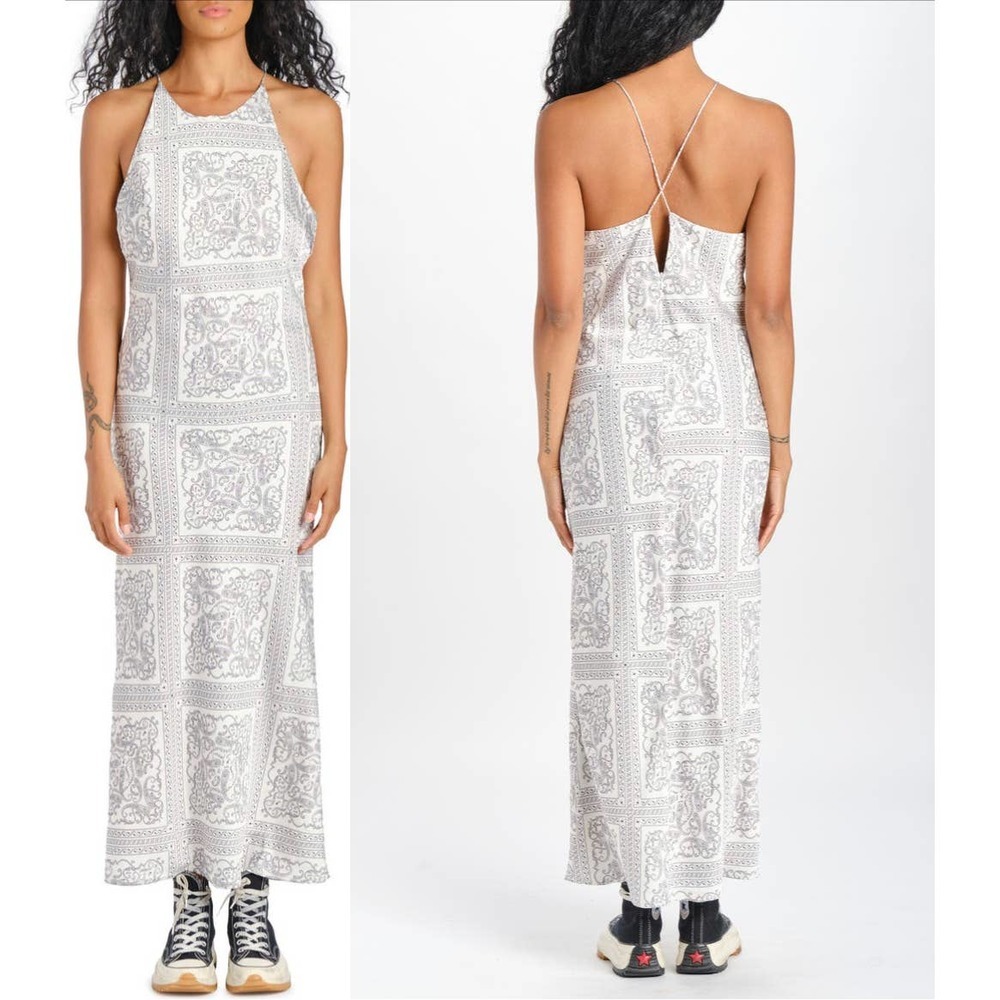 En Saison White and Black Maxi Dress